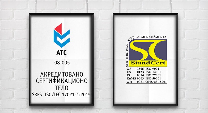 Znak sertifikacije i simbol akreditacije - Jadran d.o.o.